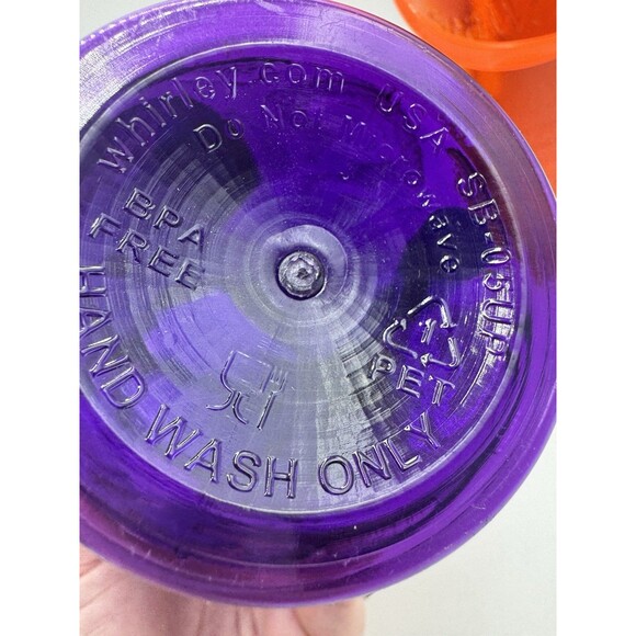 Sea World Shamu Orca Killer Whale Plastic Souvenir Cup Water Bottle With Straw - Picture 3 of 7